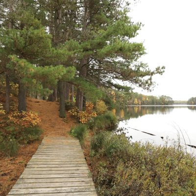 Related Article: 6 Wisconsin trails with amazing views | fallison lake trail in fall boulder junction wisconsin