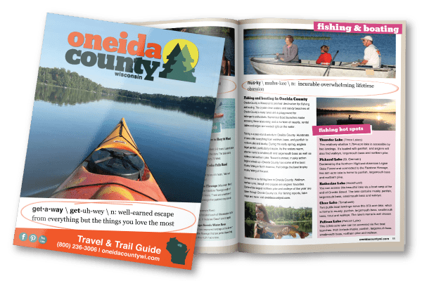 Order this Wisconsin travel guide: Oneida County Visitor Guide