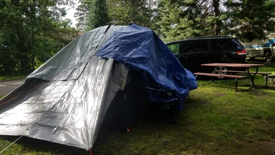 When your tent becomes a UFO!