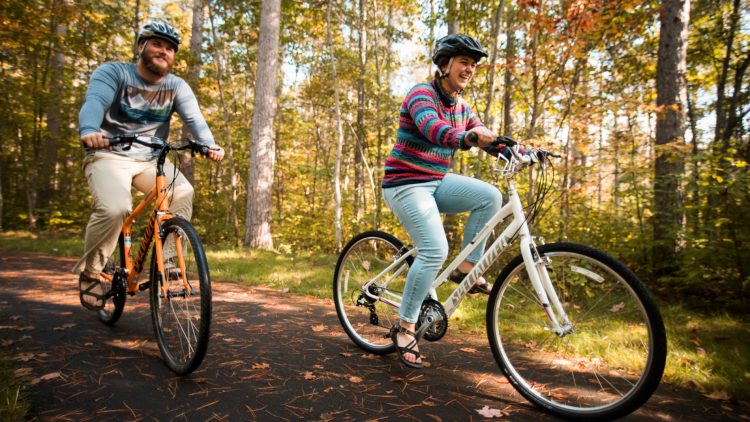 fall biking boulder junction wi
