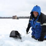 Ice fishing in Vilas County, WI