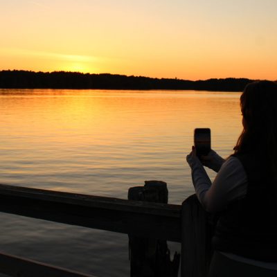 Find your Wisconsin Travel Inspiration | Where to find Wisconsin’s best sunset spots: Sunset at Hodag Park Rhinelander WI