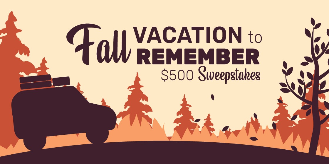 Article: Congratulations | Fall Vacation to Remember $500 Sweepstakes