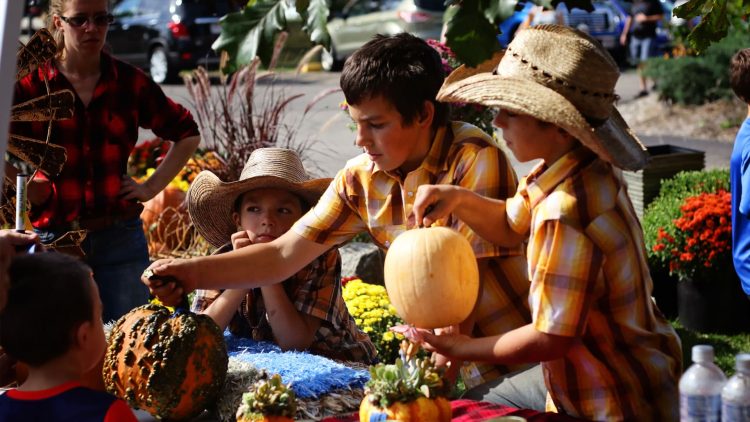 Article: Join the fun in central Wisconsin at Maple Fall Fest | Mother and son at Wildwood Park in Marshfield WI in fall