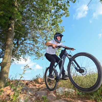 Related Article: Explore Powers Bluff and discover fun all year long | Boy riding mountain bike trails at Powers Bluff County Park near Marshfield Wisconsin