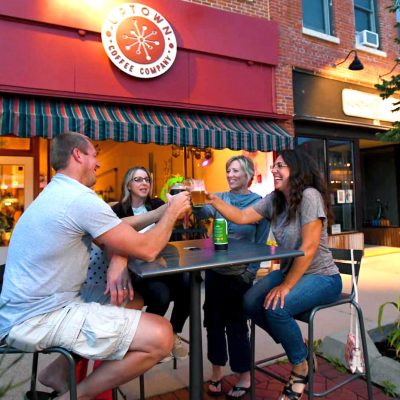 Related Article: Outdoor dining options in Marshfield | People sitting outside at Uptown Coffee Company Marshfield WI