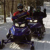 Snowmobile in Vilas County